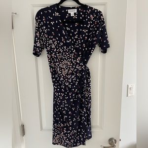 MOTHERHOOD MATERNITY WRAP DRESS